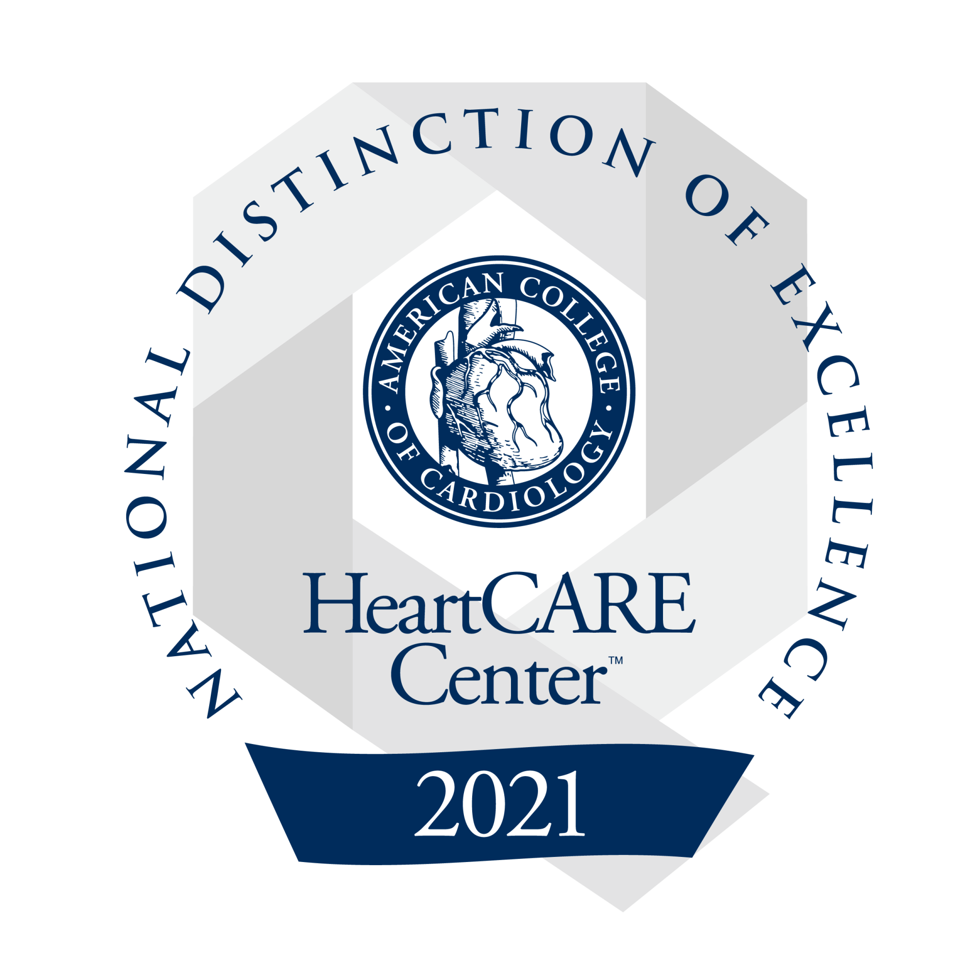 2021 HeartCARE Center National Distinction of Excellence 
