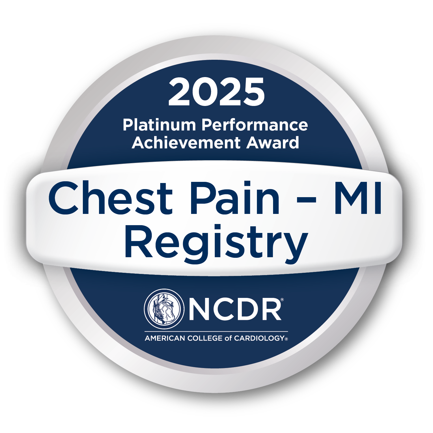 NCDR 2025 Platinum Performance Achievement Award Chest Pain - MI Registry