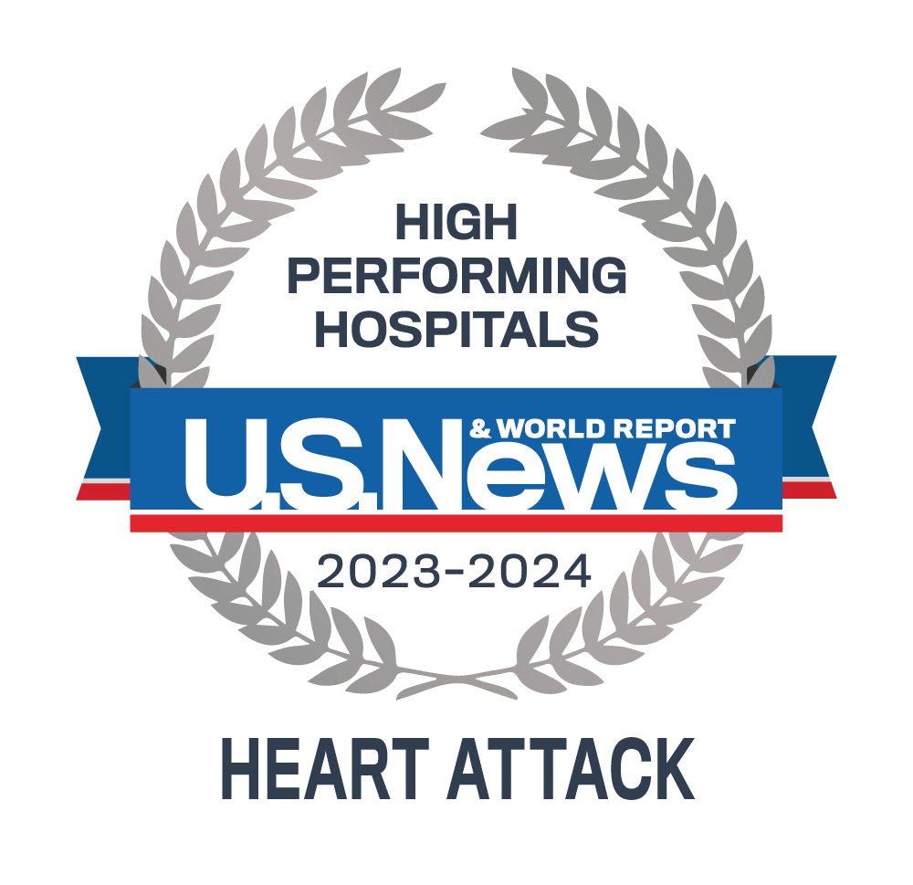 USNWR High Performing Hospitals in Heart Attack 2023-2024