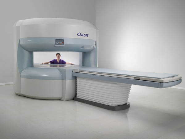 Open MRI Image with Girl Open MRI Image with Girl