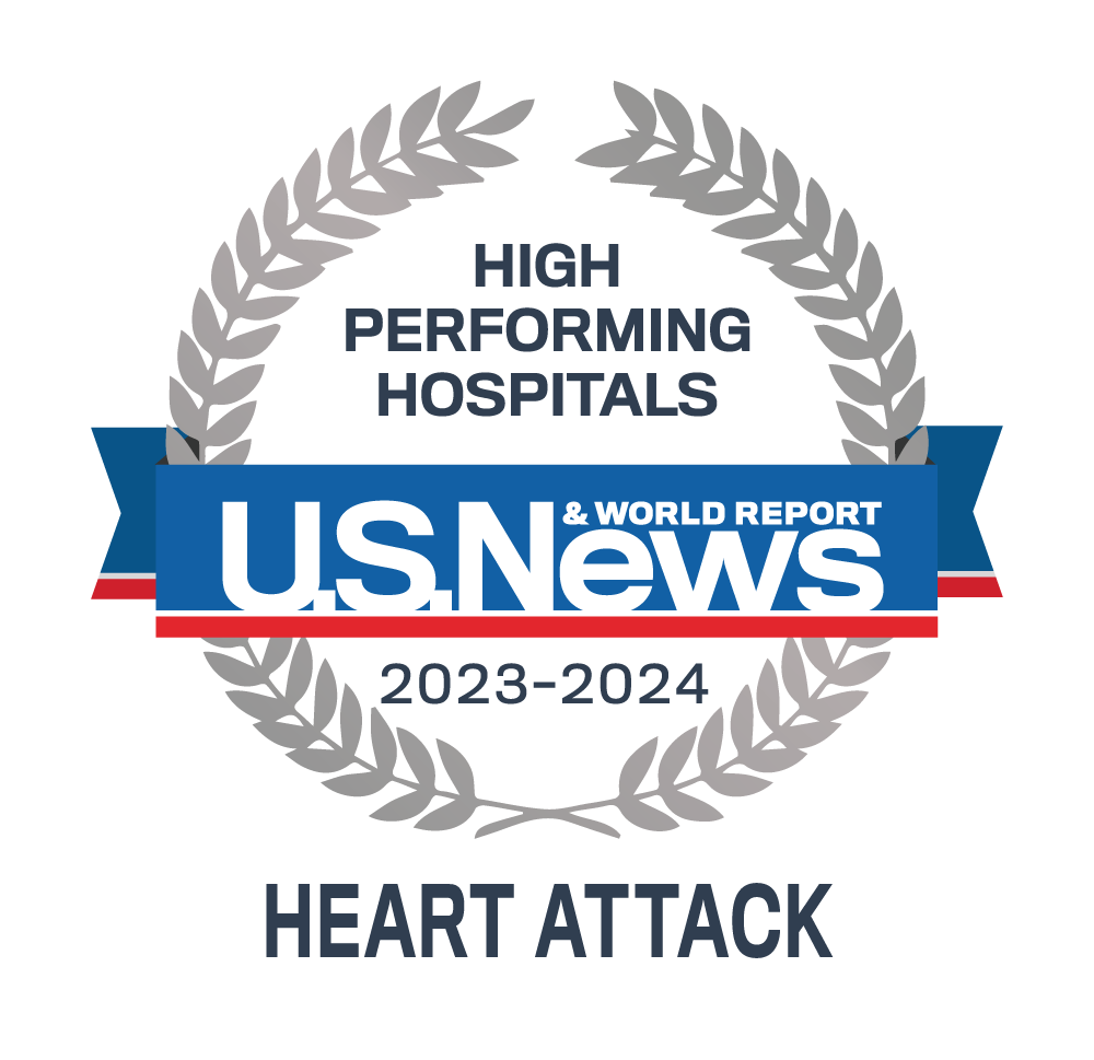 U.S. News & World Report High Performing Hospitals for Heart Attack in 2023-2024